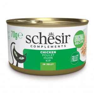 SCHESIR Chicken in jelly - nassfutter für Katzen - 70g