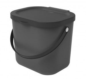 ROTHO Albula Anthracite - behälter zur abfalltrennung - 6l