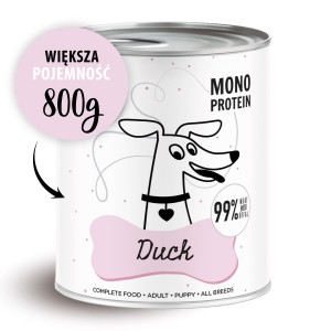 PAKA ZWIERZAKA Pepe Duck - Nassfutter für Hunde - 800g