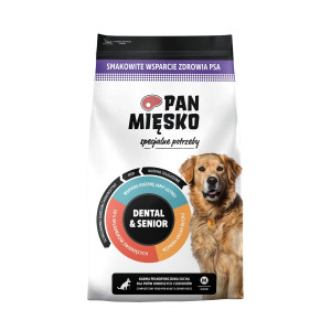 PAN MIĘSKO Specjalne potrzeby Dental & Senior Beef with turkey M - trockenfutter für Hunde - 50g