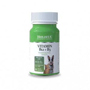 HOLISTA Vitamin B12 + B3 - nahrungsergänzungsmittel für hunde und katzen - 90 tabletten