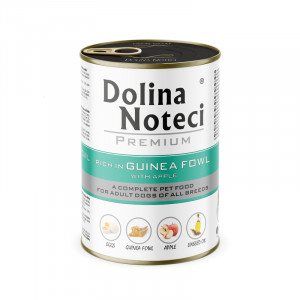 DOLINA NOTECI Premium Rich in guinea fowl with apple - Nassfutter für Hunde - 400g
