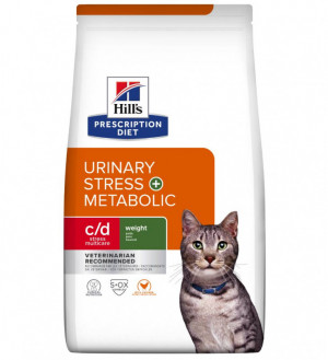 HILL'S PD Feline Urinary Stress + Metabolic c/d - Trockenfutter für Katzen - 1,5 kg