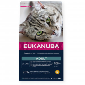 EUKANUBA Adult Chicken - trockenfutter für Katzen - 2kg