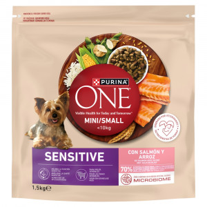 PURINA One Sensitive Mini/Small Salmon with rice - trockenfutter für Hunde - 1,5kg