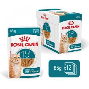 ROYAL CANIN Ageing 15+ Chunks in gravy - nassfutter für Katzen - 12x85g