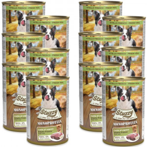 STUZZY Monoprotein Kalb – Nassfutter für Hunde – 12x400g