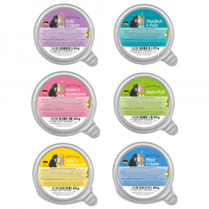 GRANATAPET Filet á la carte MIX 6 GESCHMÄCKER - Nassfutter für Katzen - 6x85g