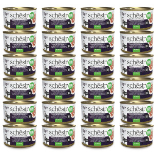 SCHESIR Oceanic Adult Thunfisch mit Dentic - Nassfutter für Katzen - 24x70g