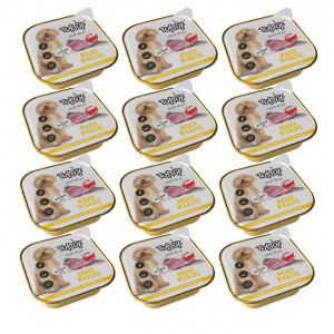 TUF TUF Alupak Entenpastete - Nassfutter für Hunde - 12x300g