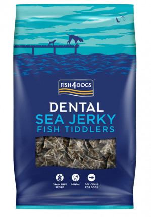 FISH4DOGS Dental Sea Jerky Fish Tiddlers - leckerli für hunde - 575g