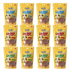 TUF TUF Hundegelee – Bonbons MIX 3 Geschmacksrichtungen – Leckerbissen für Hunde – 12 x 80 g