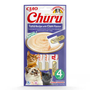 INABA Churu Tuna with clam flavour - Katze behandeln - 4x14 g