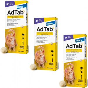 ELANCO AdTab Floh- und Zeckentabletten (0,5-2,0 kg) - 3x(1x 12 mg)