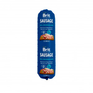 BRIT Premium Sausage Huhn und Lamm - Nassfutter für Hunde - 800g