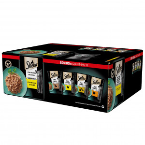 SHEBA Delicacy Geflügelgeschmack in Gelee - Katzennassfutter - 80x 85 g
