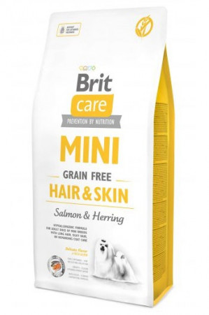 BRIT Care Mini Hair&Skin Salmon&Herring - Trockenfutter für Hunde - 7 kg