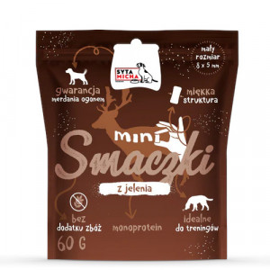 SYTA MICHA Mini-Hirsch-Leckerli – Leckerbissen für Hunde – 60 g