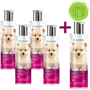 EUROWET Welpen - Hundeshampoo - 200 ml - 4+1 GRATIS!