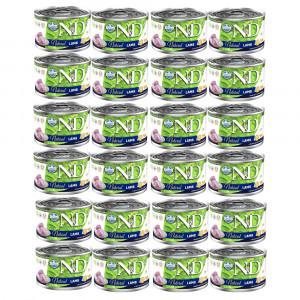 FARMINA N&D Cat Natural Lamb - Nassfutter für Katzen - 24x140 g