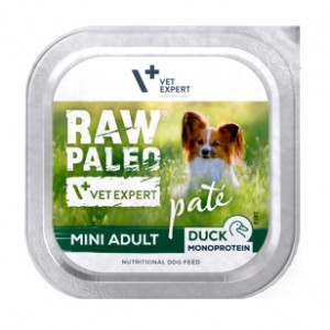 RAW PALEO Pâte Mini Adult Duck - Nassfutter für Hunde - 150g