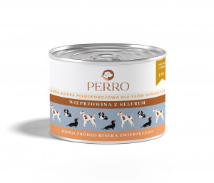 PERRO Pork with celery - nassfutter für Hunde - 410g