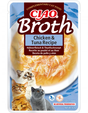 INABA Ciao Broth Chicken & Tuna - Katze behandeln - 40g