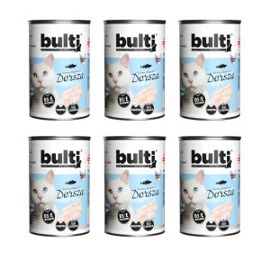 BULTI Rich in cod - nassfutter für Katzen - 6x400g