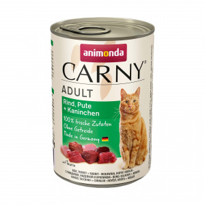 ANIMONDA Carny Adult Beef, turkey, rabbit - nassfutter für Katzen - 400g