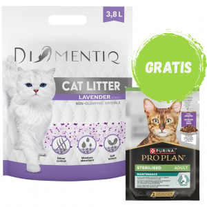 DIAMENTIQ Einstreu Lavender nicht klumpend 3,8 l + GRATIS
