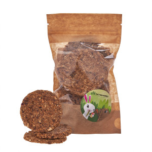 FACTORYHERBS Pastinakenkekse mit Leinsamen - Leckerbissen für Nager und Kaninchen - 100g