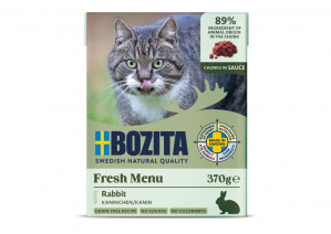 BOZITA Kaninchen in Sauce - Nassfutter für Katzen - 370g