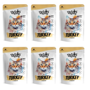 TUF TUF with turkey - nassfutter für Katzen - 6x300g
