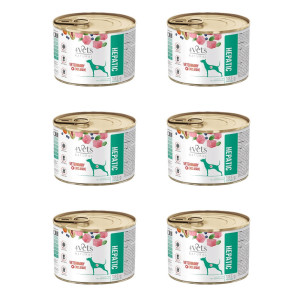 4VETS Natural Hepatic Dog - Nassfutter für Hunde - 6x185g