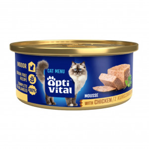 OPTIVITAL Mousse Chicken - nassfutter für Katzen - 85g
