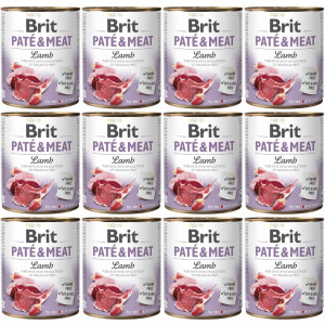 BRIT Paté & Meat Lamm Nassfutter für Hunde - 12x800g