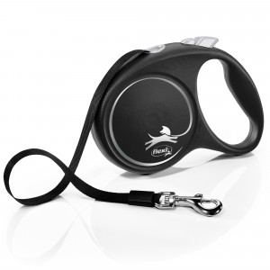 Flexi Black Design L 5 m Hund Rückziehbare Leine