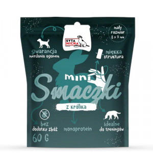 SYTA MICHA Mini-Leckerli mit Kaninchen – Leckerbissen für Hunde – 60 g