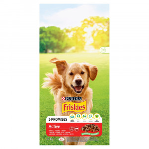 PURINA Friskies Active - Trockenfutter für Hunde - 10 kg