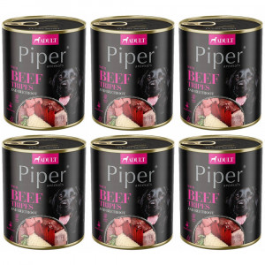 DOLINA NOTECI Piper Animals mit Rindermagen und Roter Bete - Nassfutter für Hunde - 6x800g