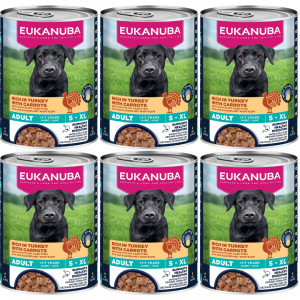 EUKANUBA Life Care Reich an Truthahn und Karotten - Nassfutter für Hunde - 6x400g