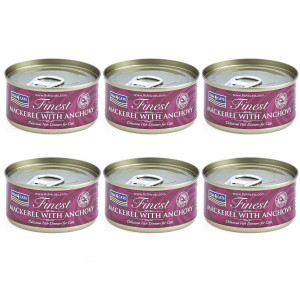 FISH4CATS Mackerel with anchovy - nassfutter für Katzen - 6x70g