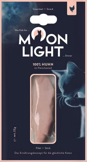 MOONLIGHT Dinner Hähnchenfilet - Leckerbissen für Katzen - 22g