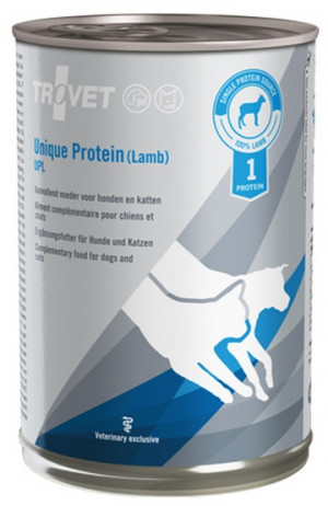 TROVET Unique Protein UPL with lamb - Nassfutter für Hunde und Katzen - 400 g