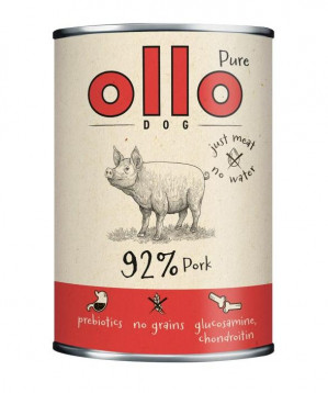 OLLO Pure Pork - Nassfutter für Hunde - 400g