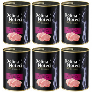 DOLINA NOTECI Premium Reich an Pute – Nassfutter für Katzen – 6×400 g