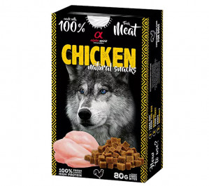 ALPHA SPIRIT Huhn natural snacks - Leckerli für Hunde - 80g