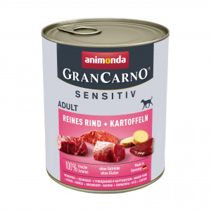 ANIMONDA GranCarno Adult Sensitiv Beef with potatoes - Nassfutter für Hunde - 800g