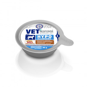 VET RESPONSE Hypoallergenic Duck - nassfutter für Katzen - 85g