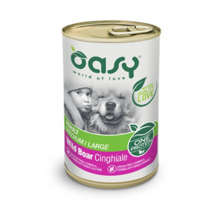 OASY One Protein Adult Medium/Large Wild Boar - Nassfutter für Hunde - 400g